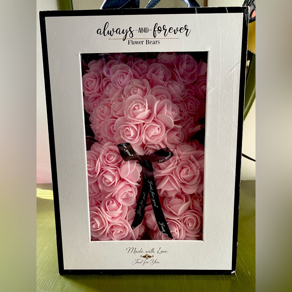 Always and Forever Flower Bear light pink new in box